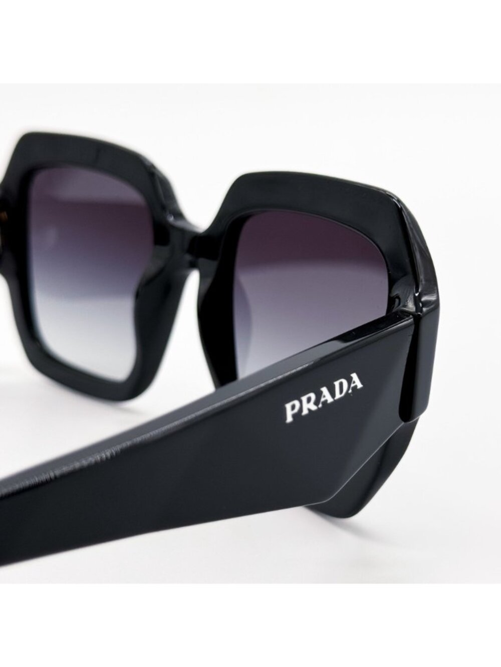 NEW PRADA SUNGLASSES PR28ZS 16K90A OVERSIZED BLACK WOMEN EYEWEAR PR 28ZS, SPR 28 - Picture 5 of 9